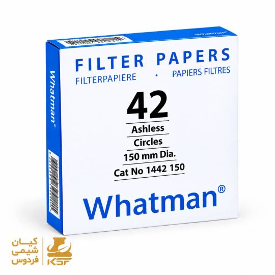 کاغذ صافی Whatman نمره 42، قطر 15 سانتی‌متر