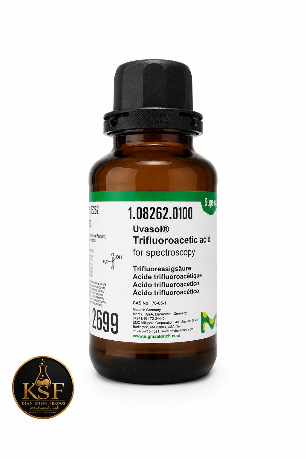 تری فلوئورواستیک اسید مرک Uvasol Trifluoroacetic Acid کد 108262