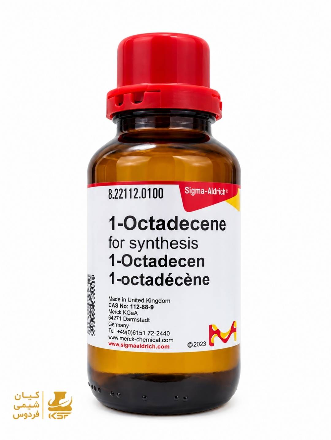 بطری 100 میلیلیتری 1-Octadecene برای سنتز برند Sigma-Aldrich